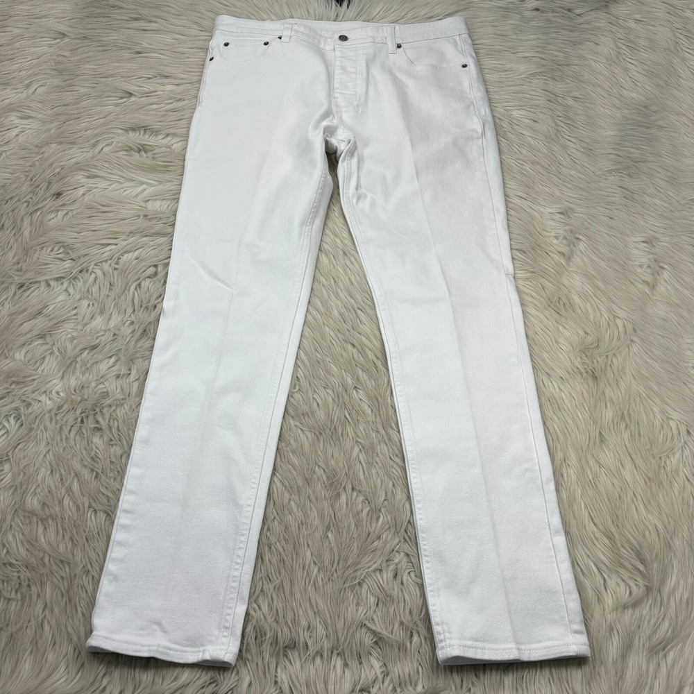 Tsubi Men's‎ 36 White Anti K Lock Up Loose Fitting Jeans